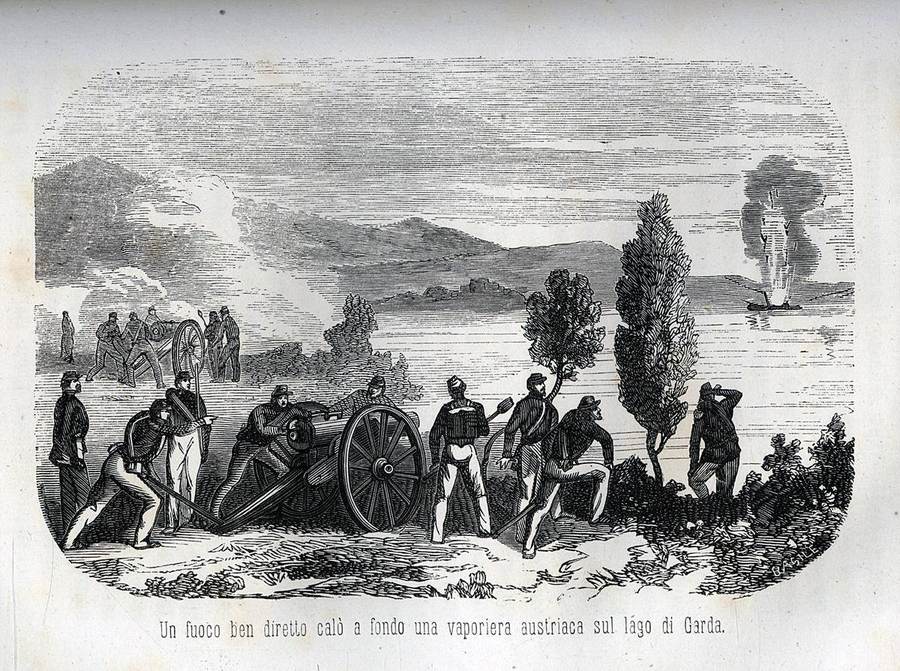 un-fuoco-ben-diretto-calo-a-fondo-una-vaporiera-austriaca-sul-lago-di-garda-basile