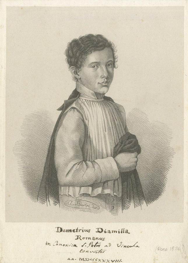 diamilla-titolo-a-penna-demetrius-diamilla-romanus-in-canonica-s-petri-ad-vincola-convictor-an-mdcccxxxviii-a-busiri-dis