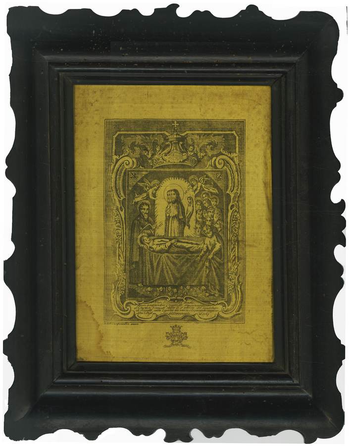 vero-ritratto-del-misterioso-e-miracoloso-quadretto-rappresentante-il-glorioso-transito-della-b-v-maria-del-montallegro-di-rapallo-nella-liguria-ivi-miracolosamente-comparso-ven-2-lug-1557-e-coronata-il-1767-comune-di-rapallo-gb-campoantico-incise