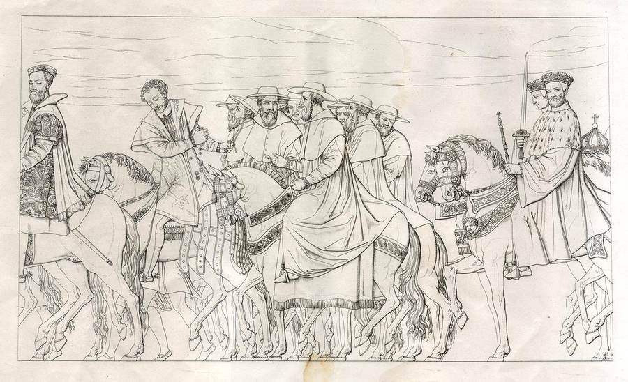 la-gran-cavalcata-di-clemente-vii-e-carlo-v-della-sala-ridolfi-dipinta-dal-brusasorci-5