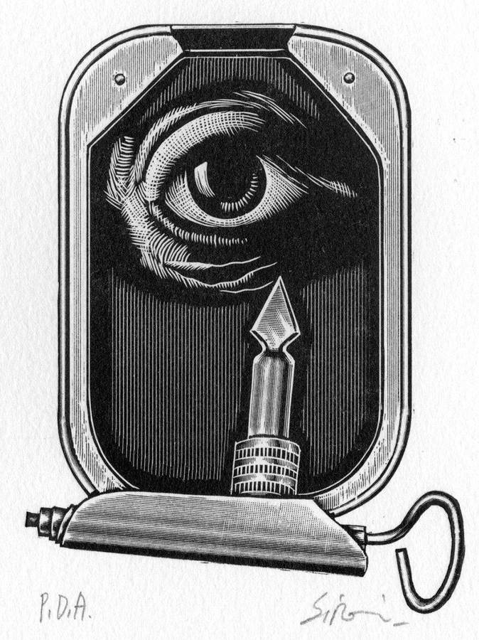 locchio-selvaggio-xilografia-disegnata-da-fabio-sironi-ed-eseguita-da-adriano-porazzi